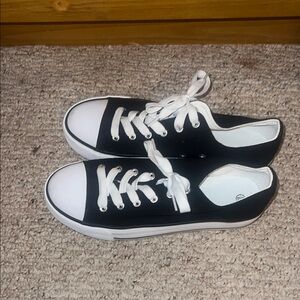 Classic Black and White Sneakers